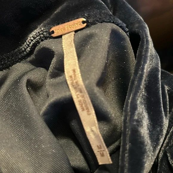 Free People Claudia Velvet Puff Sleeve Blouse - Picture 12 of 15